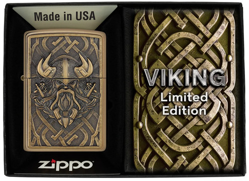 Genuine zippo lighter viking - lighter,