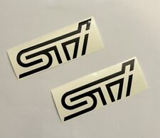 Subaru 555 Black STI  X2 110mm  Stickers DECALS FOR WRX WRC Legacy STI  IMPREZA