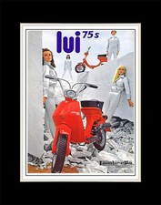 1968 Lambretta Lui 75 S - Matted for 11x14 Frame