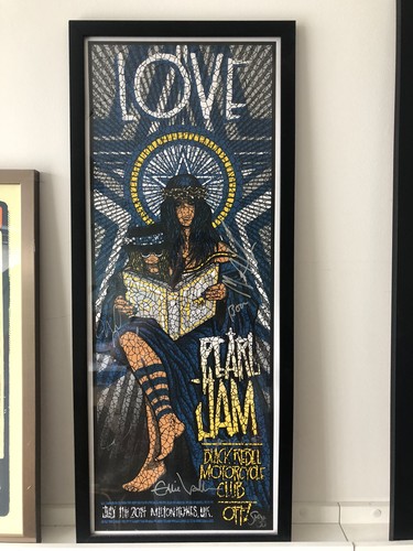 Pearl jam autographed posters - autographed,