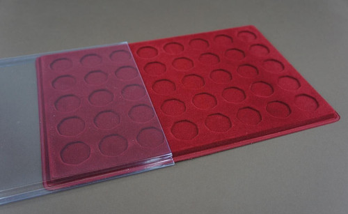 50p shape coin tray with - shape,
