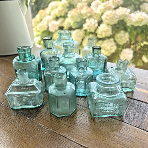 Vintage antique ink - antique, pots,
