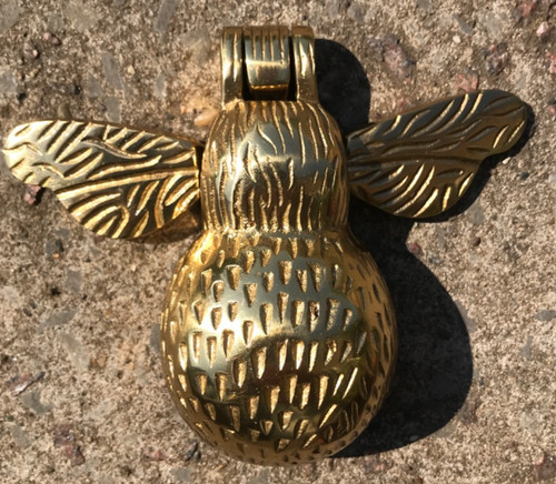 Brass bumble bee door - door, knocker