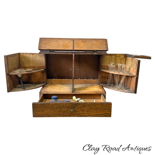 Antique oak apothecary doctor - oak,