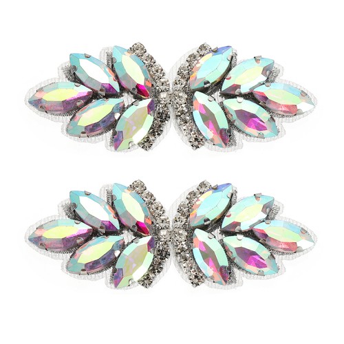 2pcs rhinestone crystal - 2pcs,