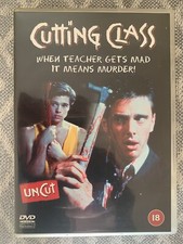 Cutting Class Uncut Version Brad Pitt 80s Slasher Horror DVD Teen Thriller