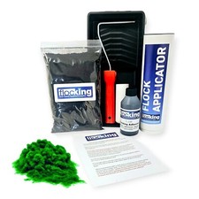 Flocking Kit - Snooker Green with foam roller and tray set