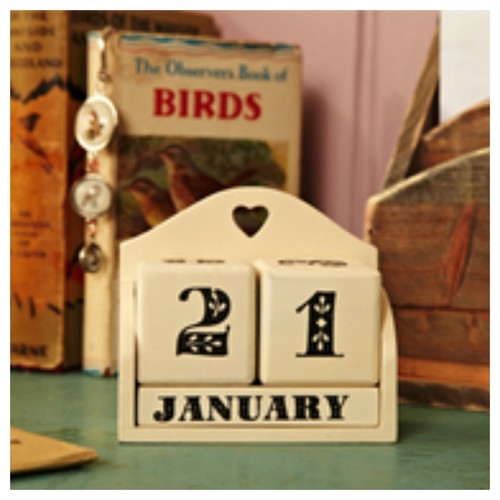 New cream calendar - new, blocks