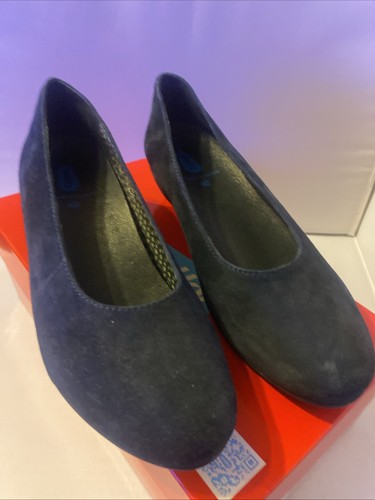 Wolky blue goat suede - blue, 8