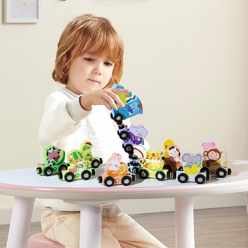 Colorful magnetic number train - colorful,