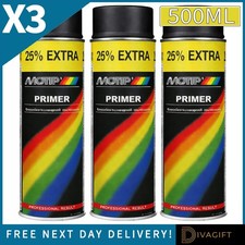 3 x MOTIP BLACK PRIMER FILLER