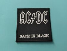 Rock Music Sew / Iron On Embroidered Patch:- AC/DC Back In Black