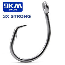 9KM Jumbo Inline Circle Hook 6/0#~28/0# for Sharks Saltwater Hooks Large Hooks