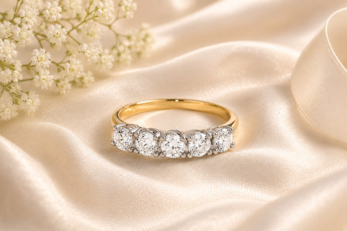 Elegant five stone anniversary - elegant,