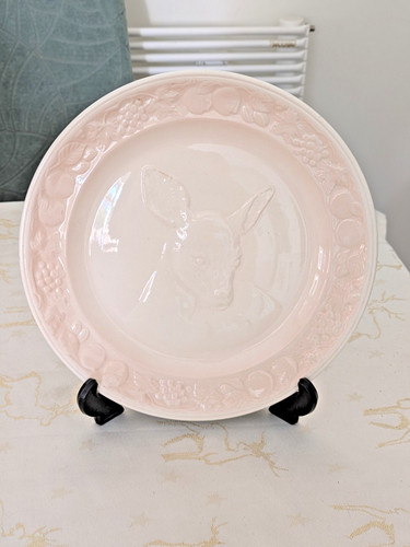Fallow deer plate embossed - deer,