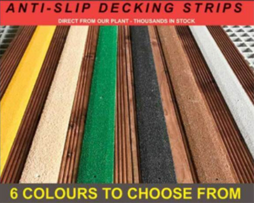 Anti slip grp decking - slip, strips
