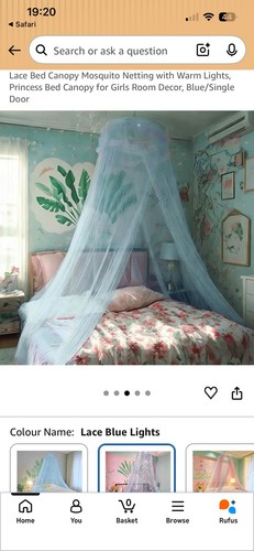 Lace bed canopy mosquito - bed,