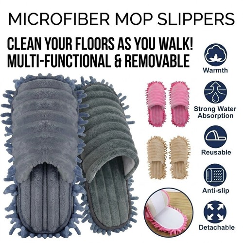 Pair dust mop slippers - pair,