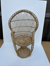 Vintage Peacock Chair Wicker