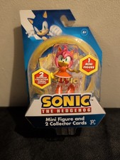 Sonic The Hedgehog Mini Figure Amy And 2 Collector Cards Sealed