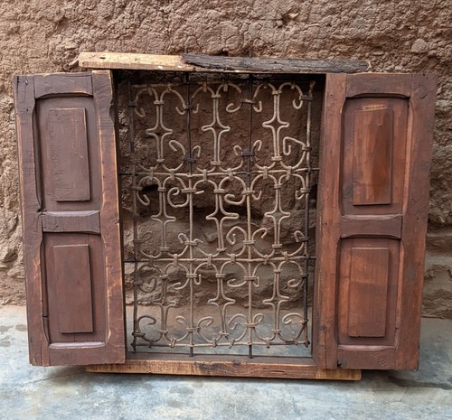 Antique moroccan window - window, frame