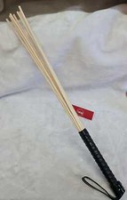 8 rattan canes with Black Handle, flogging, caning, spanking, sissy maid UK POST