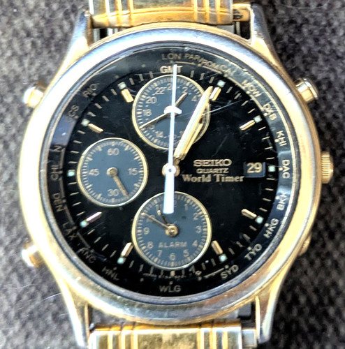 Seiko world timer quartz - seiko,