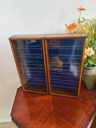 Antique wooden display box - display,