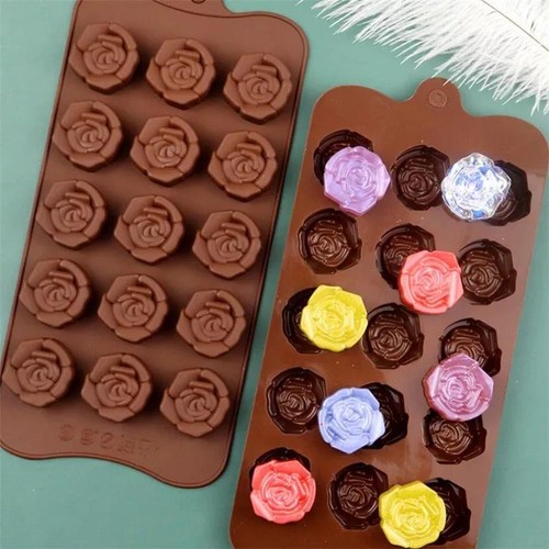 Rose shape chocolate mould - shape,