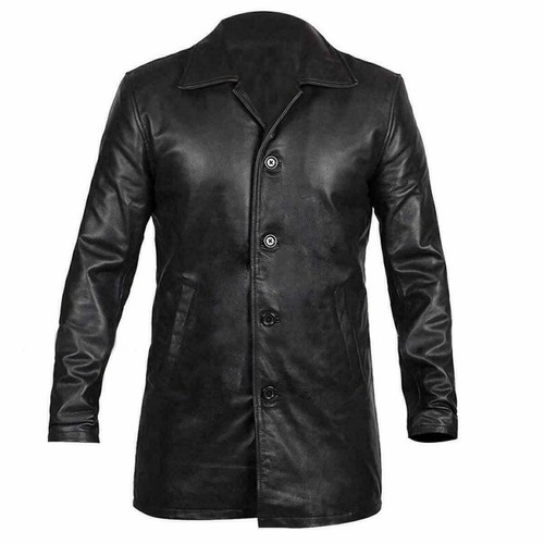 Mens vintage black sheepskin - vintage,