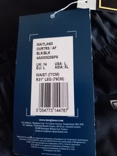 Berghaus Women's Waterproof Gore-tex Trousers Size 14 BLACK.