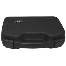 LARGE TACTICAL PLASTIC SINGLE PISTOL GUN CARRY HAND CASE LOCKABLE PADDED BLACK