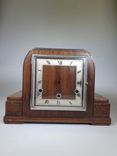 Art Deco Vintage Westminster Chime mantel clock Case For Parts Restoration