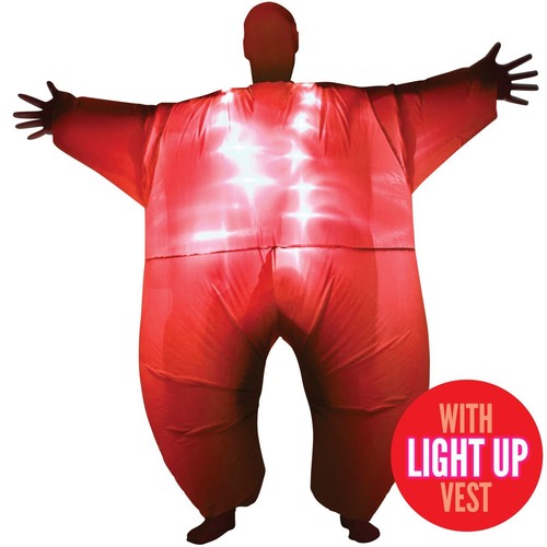 Adult inflatable red light - red, up