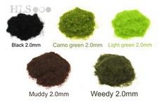 HLS 2mm Model Grass - Static Scenery Wargame Diorama Railway Flock 25g bags