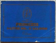 VANDEN PLAS PRINCESS 3 LITRE Mk II SALOON Colour Finishes Chart c1960s #1860/C