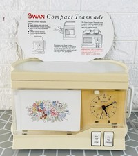 Vintage Swan Compact Teasmade With Alarm Clock