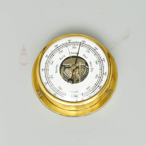 Brass wall barometer - brass,