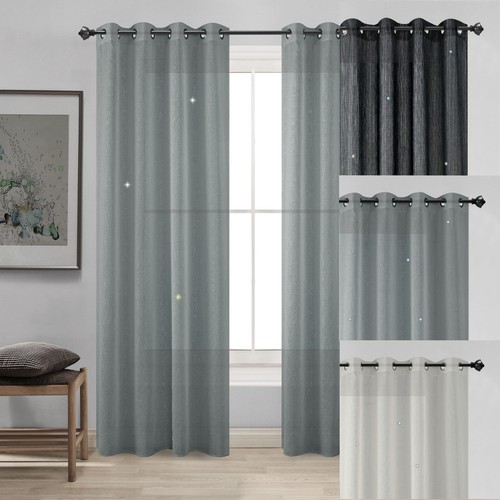 Shimmer voile net curtain - voile,