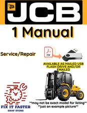 JCB 940 ROUGH TERRAIN FORKLIFT SERVICE REPAIR SHOP MANUAL PDF USB