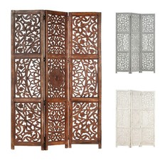 Hand Carved 3-Panel Room
