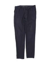 HARMONT & BLAINE Mens Slim Chino Trousers IT 48 Medium W32 L32 Navy Blue XZ07