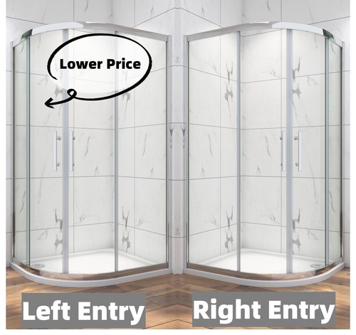 Offset quadrant shower - quadrant,