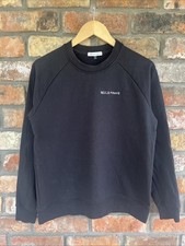 Bella Freud Black Cotton Sweatshirt Jumper Small Medium