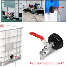 S60X6 To Garden Tap With 3/4" Hose Fitting Fuel Water IBC Tank Adapter Connector