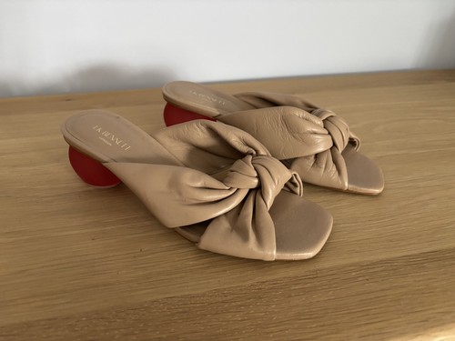 Bennett nude leather knot - l,