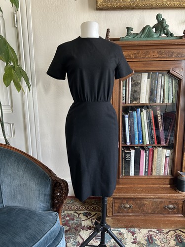 Vintage 1950s black - black, wool