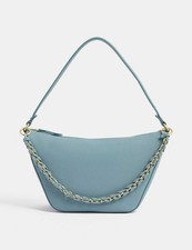 Marks & Spencer Womens Blue Polyurethane Shoulder Women Bag - M&S