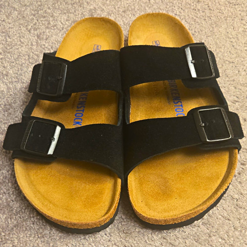 Birkenstock mens black suede - birkenstock,