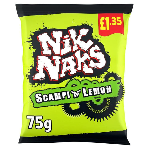 Nik naks scampi lemon 75g - 'n',